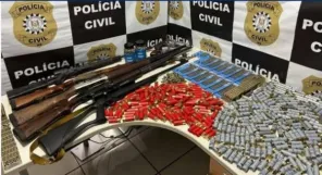 Polícia Civil apreende oito armas e 2,5 mil munições nas Missões