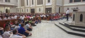 AQUECE O CORAÇÃO: Linda imagem na Catedral no último sábado em Cruz Alta
