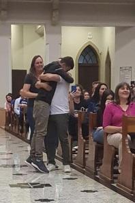 AQUECE O CORAÇÃO: Linda imagem na Catedral no último sábado em Cruz Alta