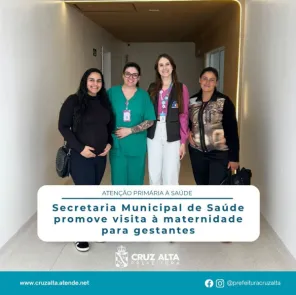 Cruz Alta promove visitas guiadas à maternidade para gestantes do SUS
