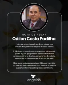 Angelus Oeste presta homenagem e se despede de Odilon Costa Padilha