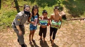 Brigada Militar de Cruz Alta realiza entrega de brinquedos arrecadados