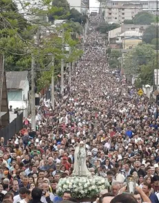 75ª Romaria de Fátima reúne milhares de fiéis hoje em Cruz Alta