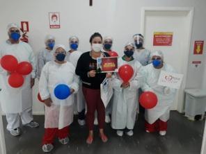 Quatro pacientes recuperados da Covid-19 receberam alta hospitalar no HSVP