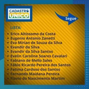 SDS divulga lista com nomes de cadastros irregulares do Cad Único