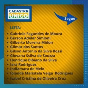 SDS divulga lista com nomes de cadastros irregulares do Cad Único