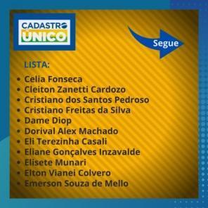 SDS divulga lista com nomes de cadastros irregulares do Cad Único