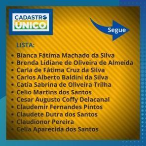 SDS divulga lista com nomes de cadastros irregulares do Cad Único