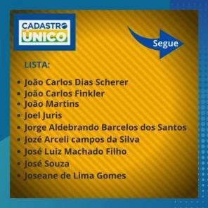 SDS divulga lista com nomes de cadastros irregulares do Cad Único