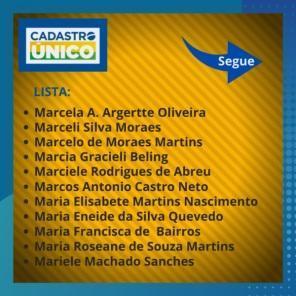 SDS divulga lista com nomes de cadastros irregulares do Cad Único