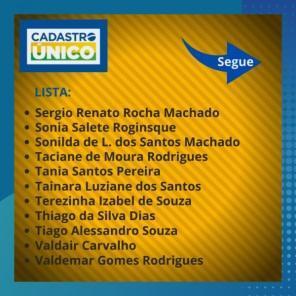 SDS divulga lista com nomes de cadastros irregulares do Cad Único