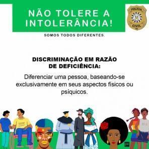 Nova campanha da Polícia Civil tem foco em crimes de discriminação