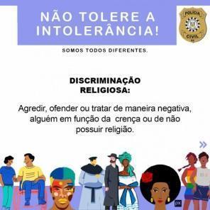 Nova campanha da Polícia Civil tem foco em crimes de discriminação