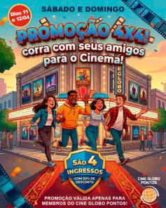 CINEMA: Confira os filmes em Cartaz neste sábado em Cruz Alta