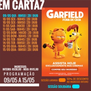 DOMINGO: Confira a programação de filmes  no Cine Globo de Cruz Alta