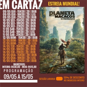 DOMINGO: Confira a programação de filmes  no Cine Globo de Cruz Alta