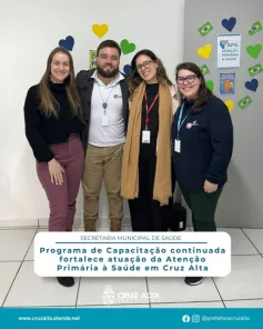 Capacitação fortalece atendimento na Atenção Primária à Saúde de Cruz Alta