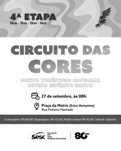 Circuito das Cores Sesc promove esporte e inclusão em Cruz Alta no dia 27