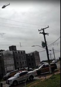 Operação da Brigada Militar utiliza helicóptero em Cruz Alta