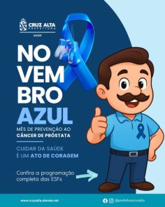 ESFs de Cruz Alta ampliam horários para ações do Novembro Azul