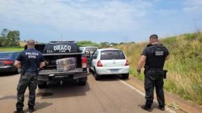 Duas pessoas são presasor tráfico de entorpena ERS-481 entre Salto e Cruz Alta