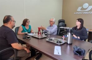 VISITA> Reitora da Unicruz recebe deputado Pedro Westphalen no campus