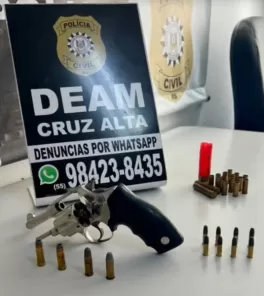 Homem é preso com arma durante Operação Carnaval Seguro em Cruz Alta