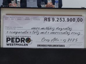 Pedro Westphalen anuncia repasses de mais de R$ 9 Milhões para Cruz Alta