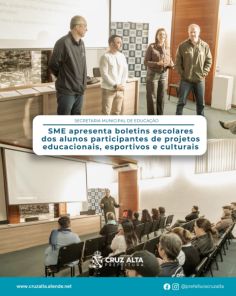 Educação divulga boletins de alunos de projetos culturais e esportivos