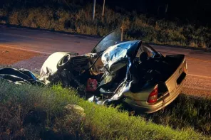 TRAGÉDIA> Pai e filha morrem em grave acidente na BR-386, no Norte do RS