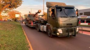 RORAIMA> Blindados M109 do 29ºGAC/AP seguem para Operação Atlas em Boa Vista