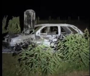 Incêndio destrói veículo na rodovia entre Cruz Alta e Benjamin Nott