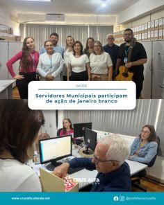 JANEIRO BRANCO> Servidores participam de ação sobre saúde mental no trabalho