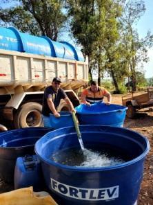650 mil litros de água distribuídos com a estiagem se agravando em Cruz Alta