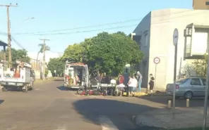 Motociclista fica gravemente ferido após colisão no Centro