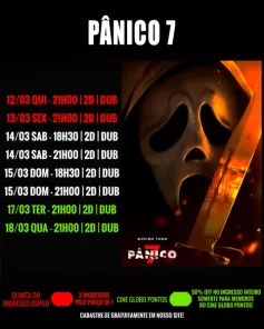 DOMINGO: Confira a programação de filmes no Cine Globo de Cruz Alta