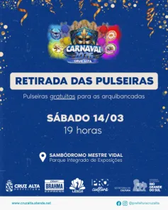 É HOJE> O Carnaval fora de época de Cruz Alta no sambódromo Mestre Vidal