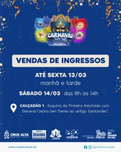 É HOJE> O Carnaval fora de época de Cruz Alta no sambódromo Mestre Vidal