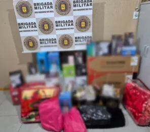 Pelotão rodoviário da Brigada apreende mercadorias de descaminho em Cruz Alta