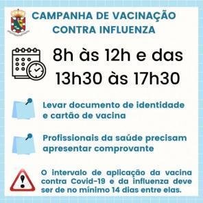 Campanha de vacinação contra a Gripe inicia nesta segunda-feira em Cruz Alta