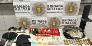 BRIGADA MILITAR> Dupla é presa após roubo a joalheria no centro de Ibirubá