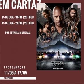 FINDI: Confira a programação de filmes em exibição no Cine Globo de Cruz Alta