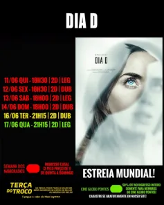 CINEMA> Confira os filmes em Cartaz neste sábado em Cruz Alta no Cine Globo