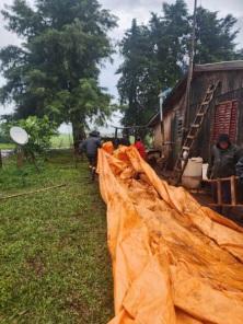 Ciclone causa estragos no interior do município de Boa Vista do Cadeado 