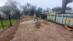 Iniciam Obras de Pavimentação com Blocos Intertravados na Volta da Pera