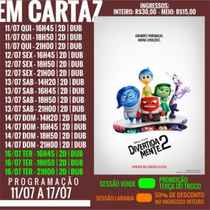 DOMINGO: Confira a programação de filmes  no Cine Globo de Cruz Alta
