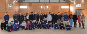 EMEF Alberto Pasqualini recebe nova iluminação no ginásio poliesportivo