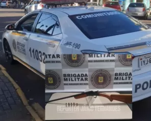 Brigada Militar apreende arma escondida em túmulo em Ijuí