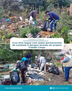 Cruz Alta intensifica ações contra o mosquito da Dengue