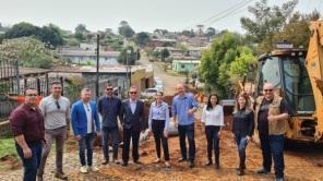 Prefeita Dr. Paula e Vice Luciano vistoriam obras de infraestrutura em C. Alta